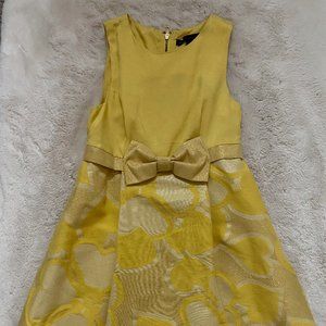 Marc Jacobs Yellow Jacquard Clover Dress